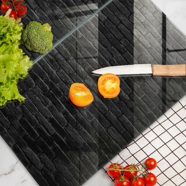 Skleněná deska za sporák Zeď cihlová zeď