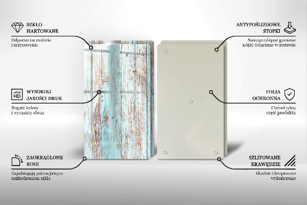 Skleněná deska za sporák Staré vintage desky