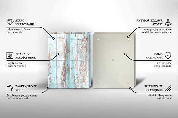 Skleněná deska za sporák Staré vintage desky