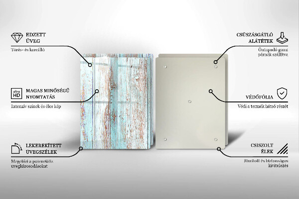 Skleněná deska za sporák Staré vintage desky