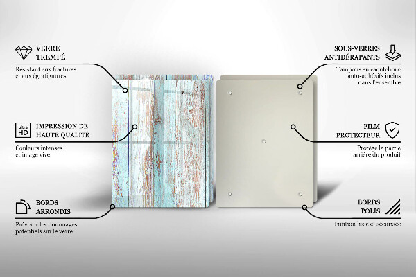 Skleněná deska za sporák Staré vintage desky