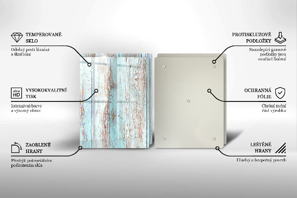 Skleněná deska za sporák Staré vintage desky