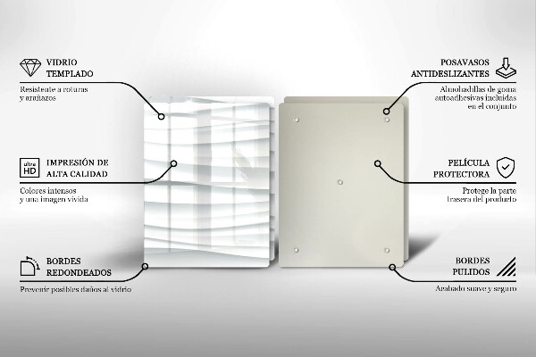 Skleněná deska za sporák Moderní struktura