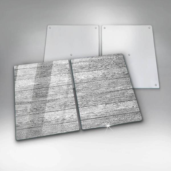 Skleněná deska za sporák Staré dřevěné desky