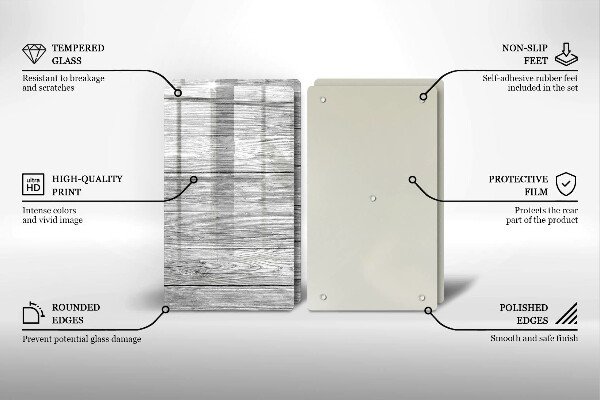 Skleněná deska za sporák Staré dřevěné desky