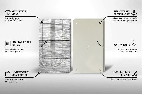 Skleněná deska za sporák Staré dřevěné desky