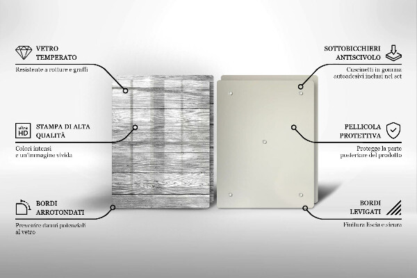 Skleněná deska za sporák Staré dřevěné desky