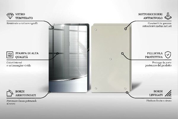 Skleněná deska za sporák Kovový abstrakce vzor