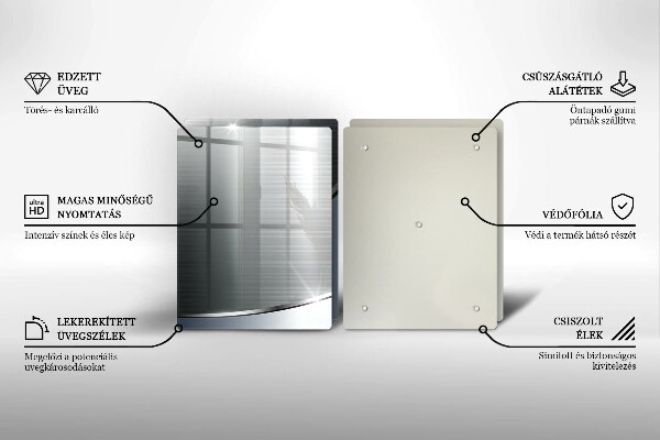 Skleněná deska za sporák Kovový abstrakce vzor