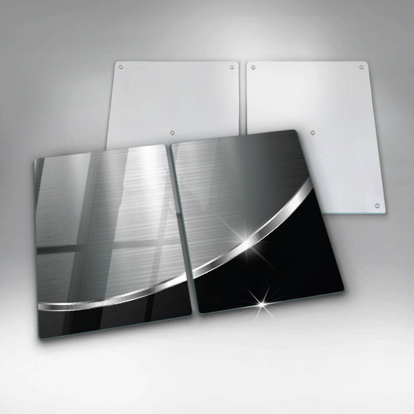 Sklo za varnou desku Abstrakce s kovem