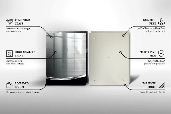 Sklo za varnou desku Abstrakce s kovem