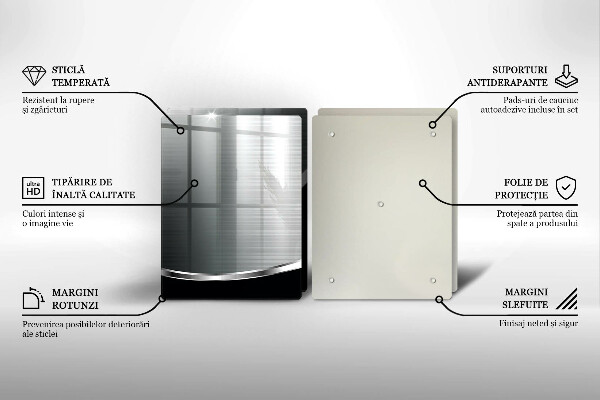 Sklo za varnou desku Abstrakce s kovem