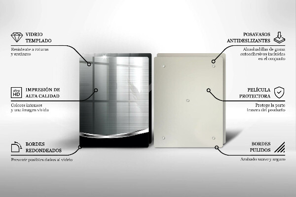 Sklo za varnou desku Abstrakce s kovem