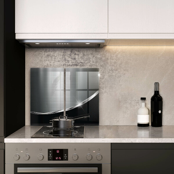 Sklo za varnou desku Abstrakce s kovem