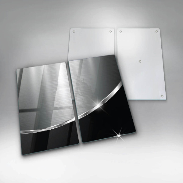 Sklo za varnou desku Abstrakce s kovem