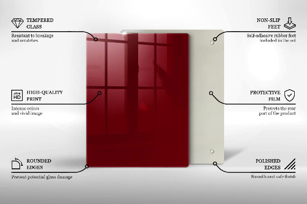 Kryt na varnou desku Vínová barva