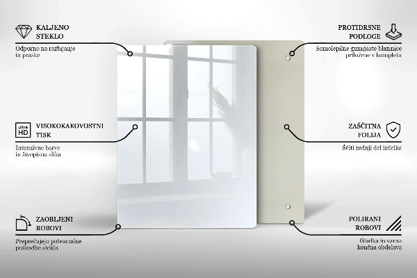 Kryt na varnou desku Bílá barva