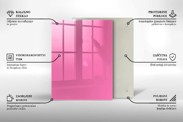 Kryt na varnou desku Růžová barva