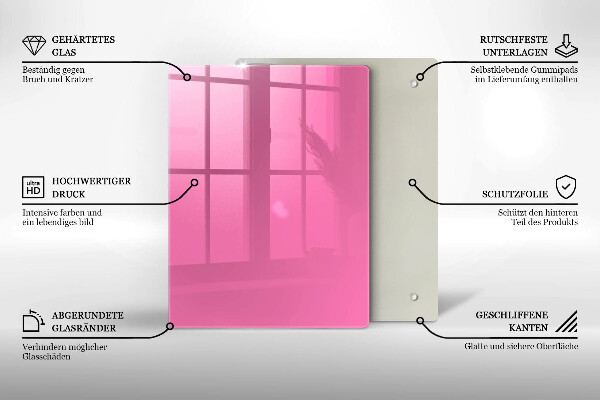 Kryt na varnou desku Růžová barva