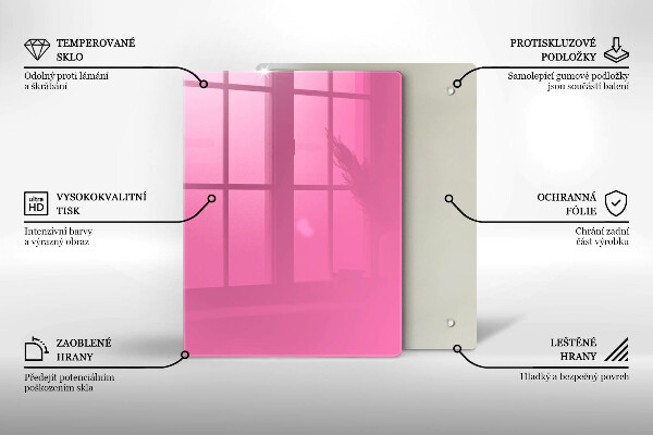 Kryt na varnou desku Růžová barva