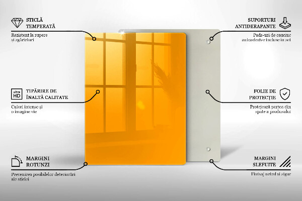 Kryt na varnou desku Tmavě žlutá barva