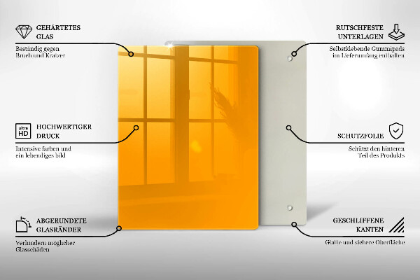 Kryt na varnou desku Tmavě žlutá barva