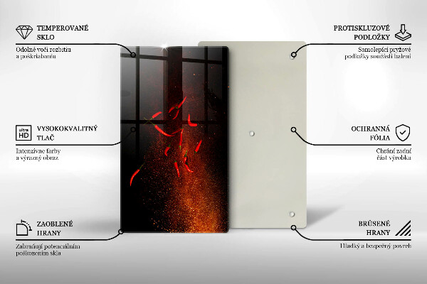 Kryt na varnou desku Pálivé chilli papričky