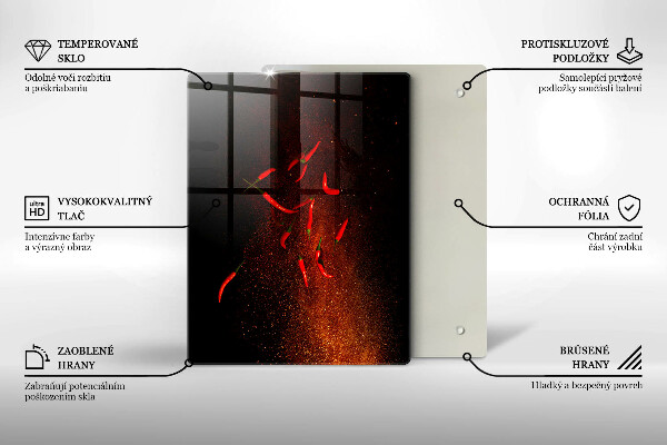 Kryt na varnou desku Pálivé chilli papričky