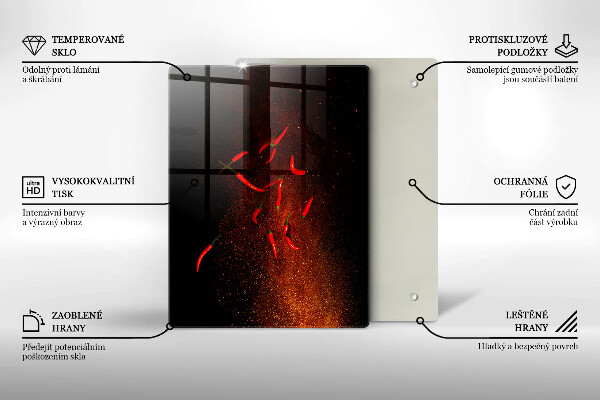 Kryt na varnou desku Pálivé chilli papričky