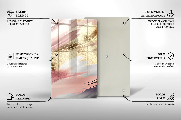 Kryt na varnou desku Pastelové skvrny