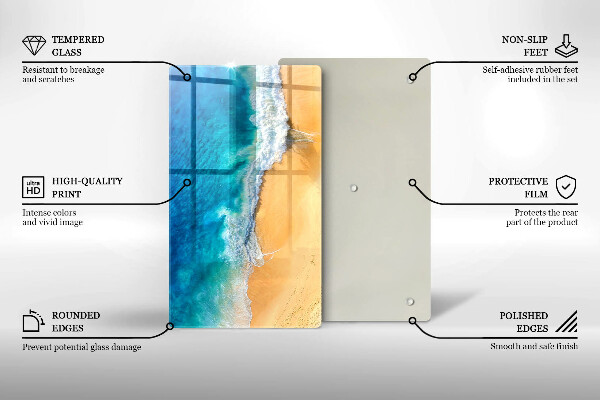 Kryt na varnou desku Pláž a moře