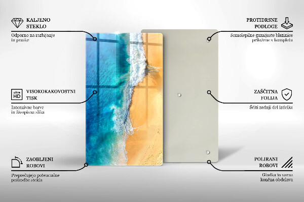 Kryt na varnou desku Pláž a moře