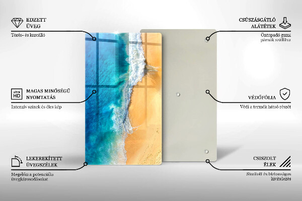 Kryt na varnou desku Pláž a moře