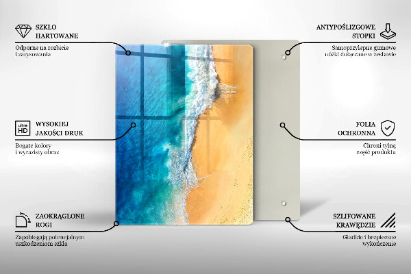 Kryt na varnou desku Pláž a moře