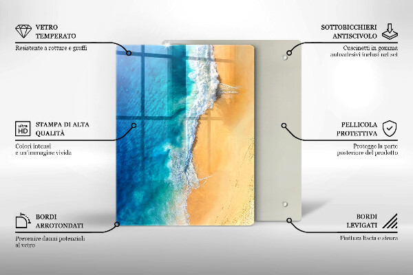 Kryt na varnou desku Pláž a moře