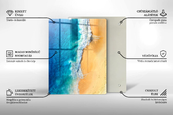 Kryt na varnou desku Pláž a moře