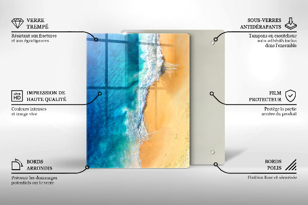 Kryt na varnou desku Pláž a moře