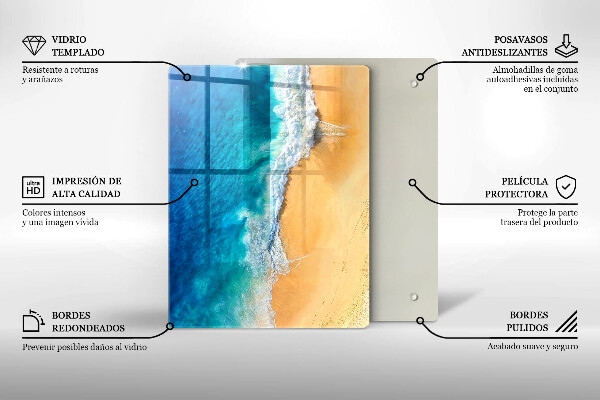 Kryt na varnou desku Pláž a moře