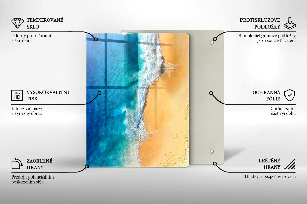 Kryt na varnou desku Pláž a moře