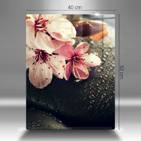 Kryt na varnou desku Květiny zenové kameny