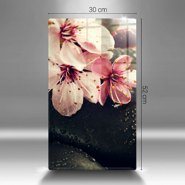 Kryt na varnou desku Květiny zenové kameny