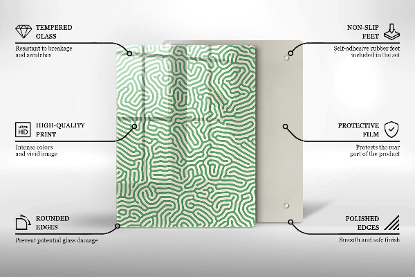 Sklo za sporák Abstraktní linie