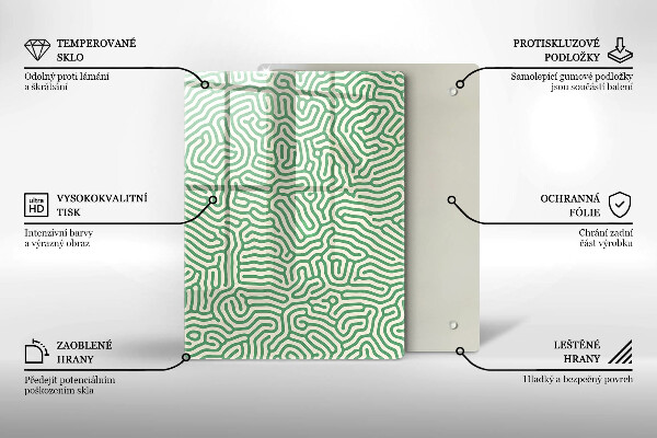 Sklo za sporák Abstraktní linie