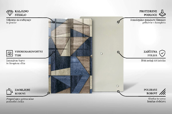 Kryt na varnou desku Geometrické abstrakce