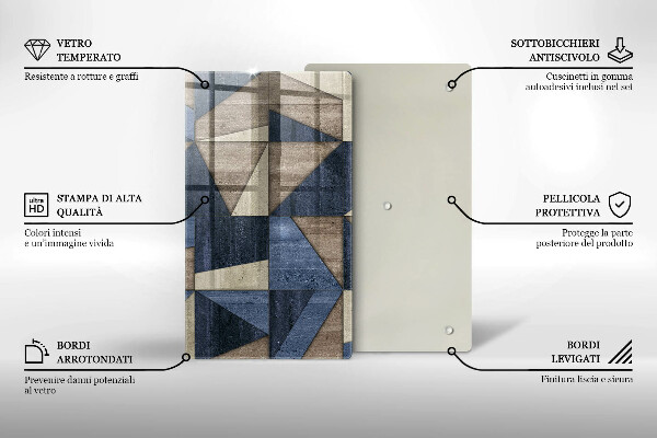 Kryt na varnou desku Geometrické abstrakce