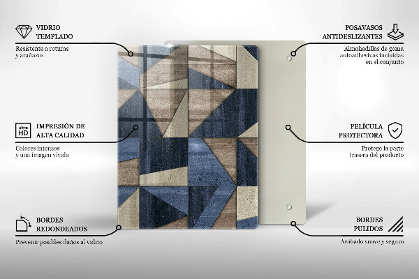 Kryt na varnou desku Geometrické abstrakce