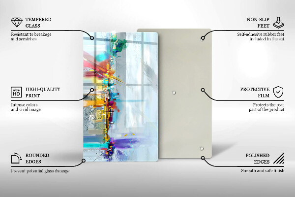 Kryt na varnou desku Malovaná abstrakce