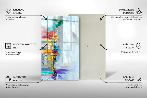 Kryt na varnou desku Malovaná abstrakce