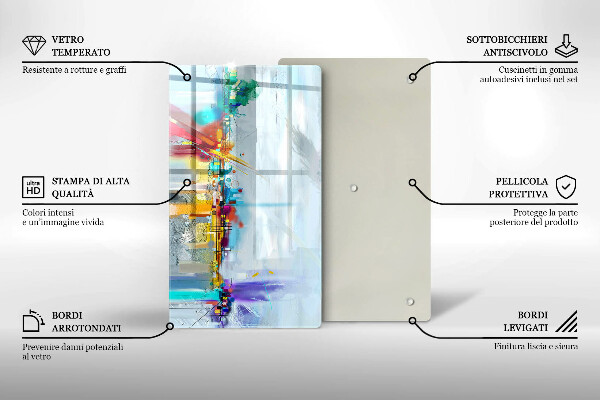 Kryt na varnou desku Malovaná abstrakce