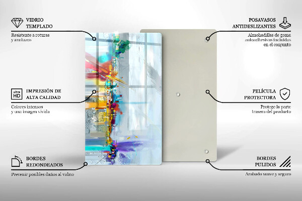 Kryt na varnou desku Malovaná abstrakce